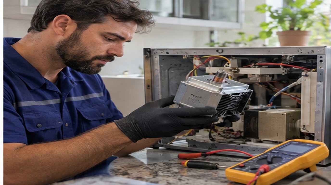 Conserto de micro-ondas em Uberaba‑MG: troca do magnetron